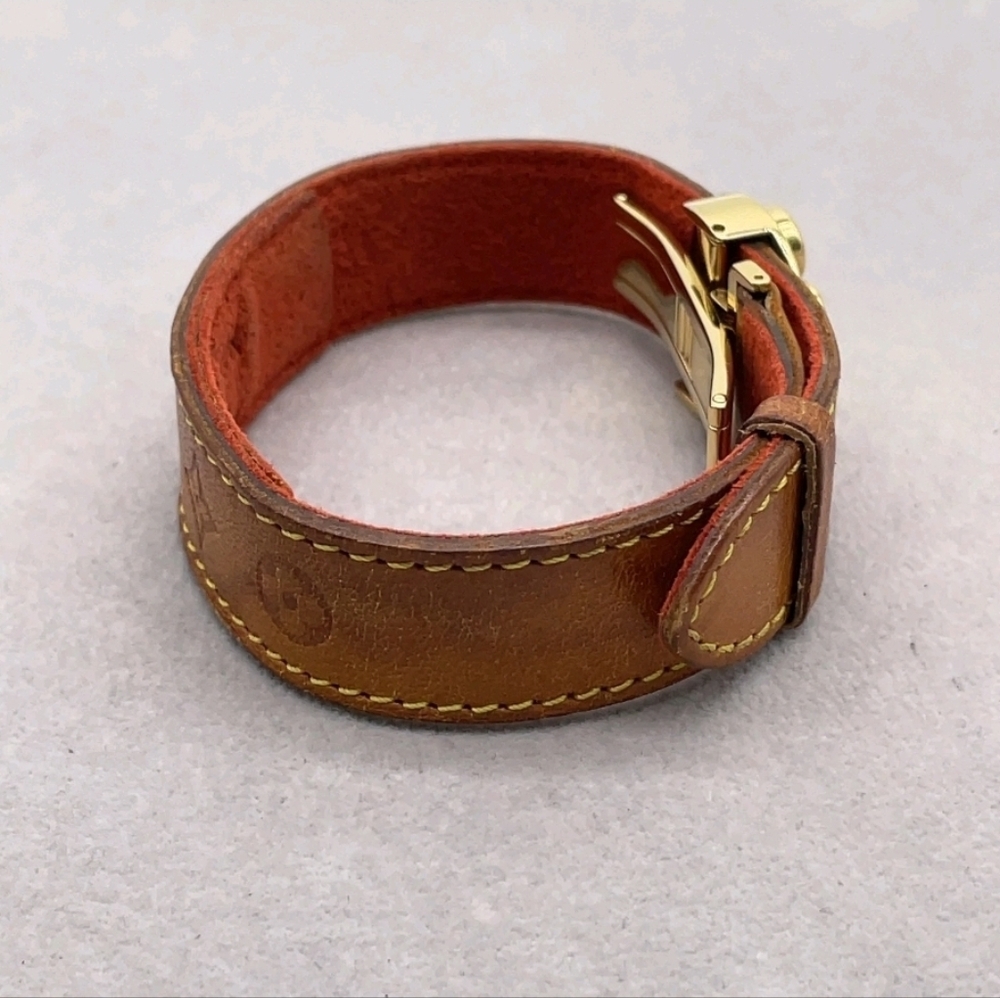Authentic Louis Vuitton Brown and Gold Bracelet - Picture 4 of 12